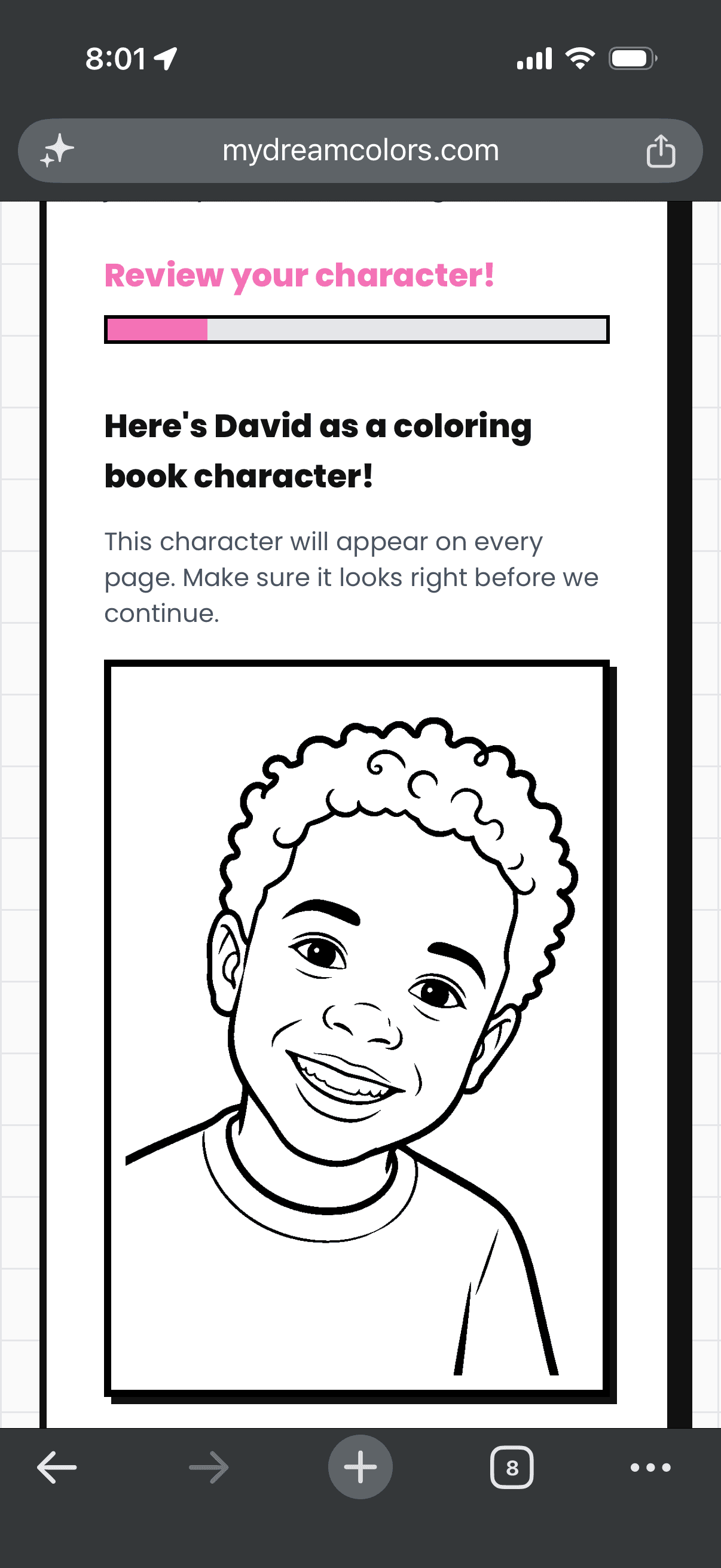 Fictional character preview