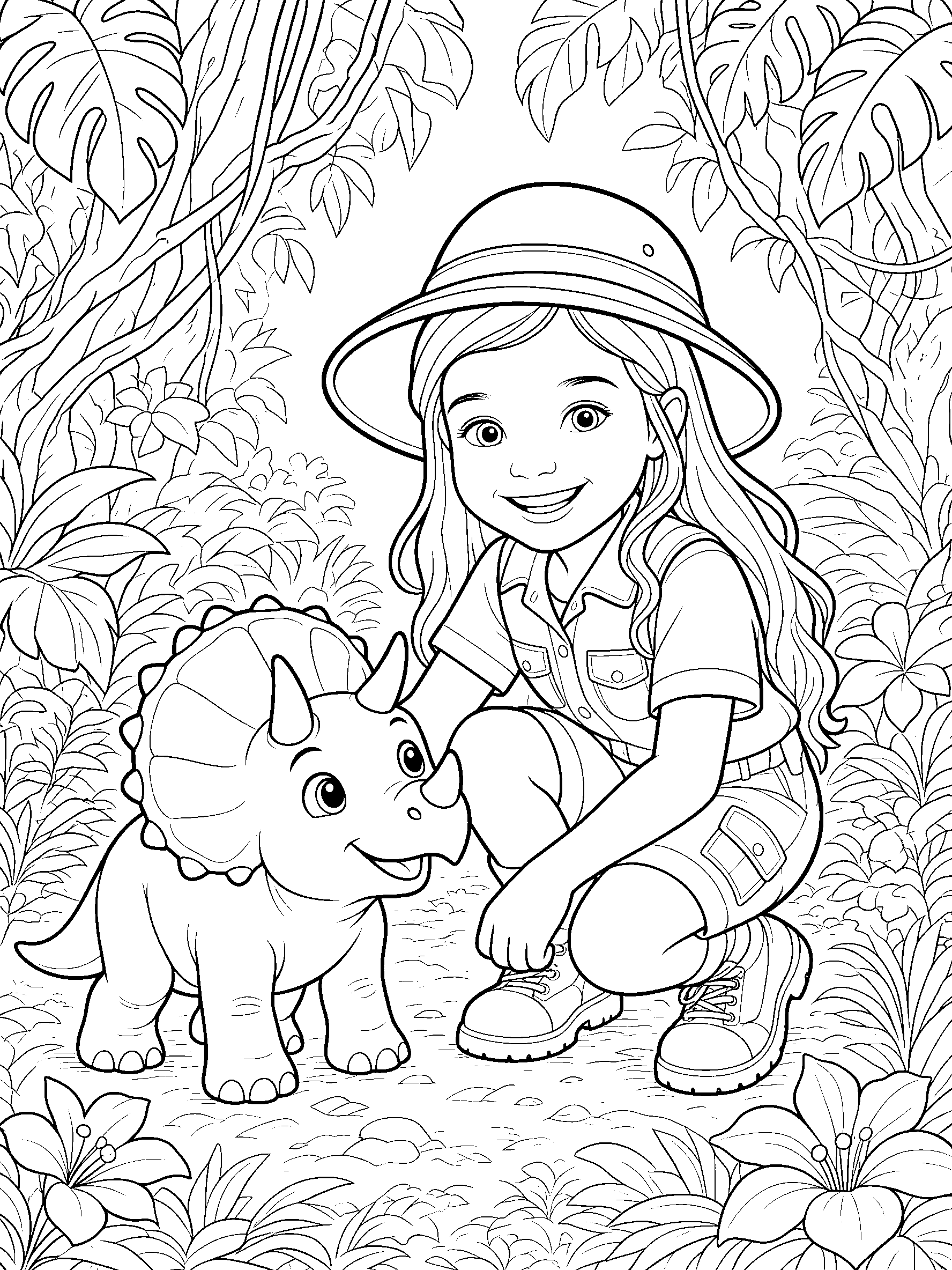 Coloring page: Dinosaur Discovery